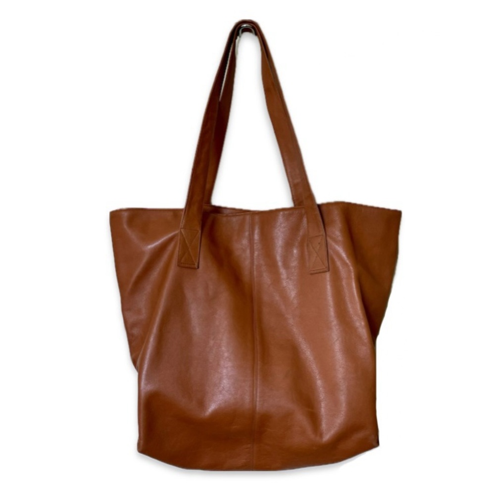 Vintage Leather Tote Bag